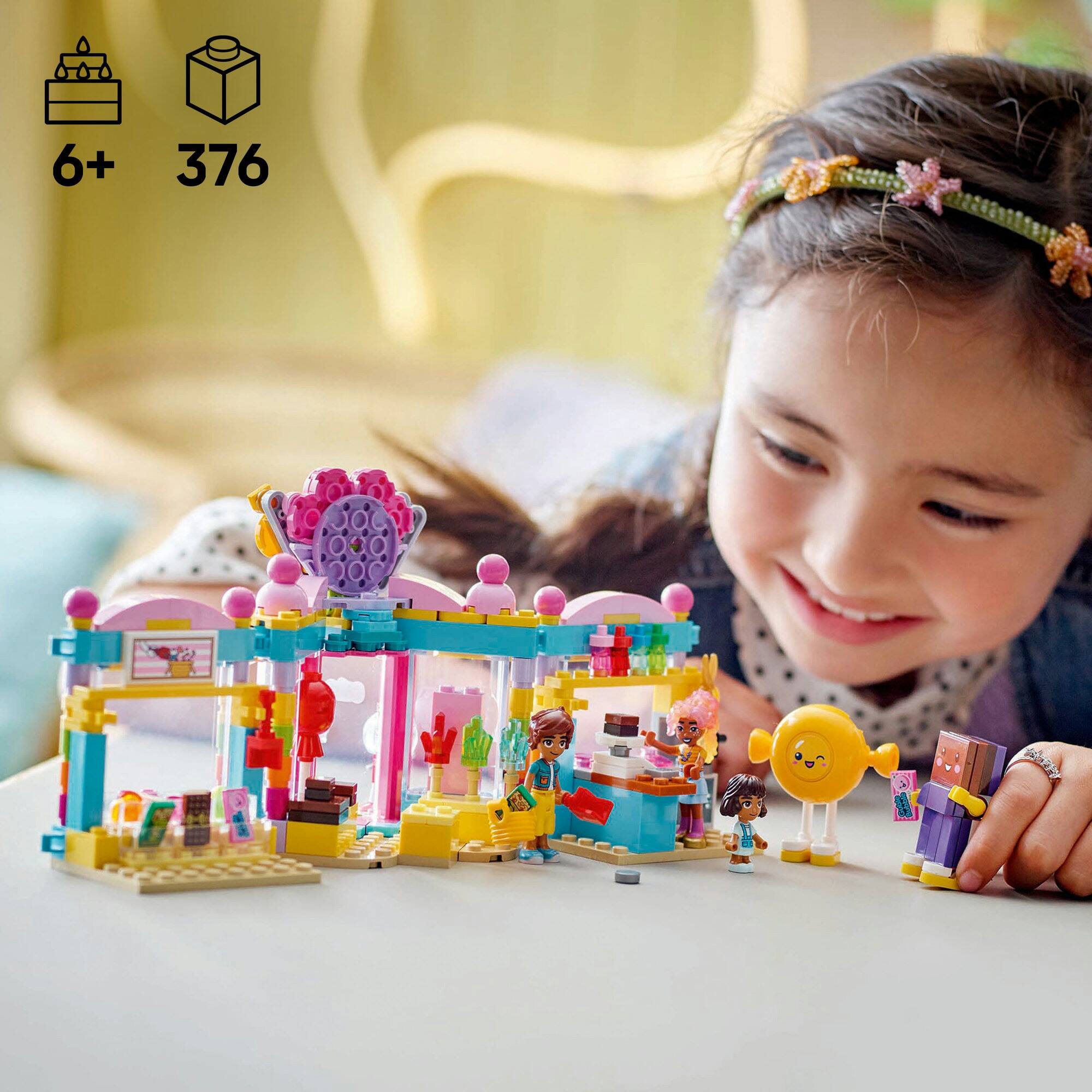 LEGO® Friends Heartlake City Candy Store Pretend-Play Set, Role-Play Toy 42649